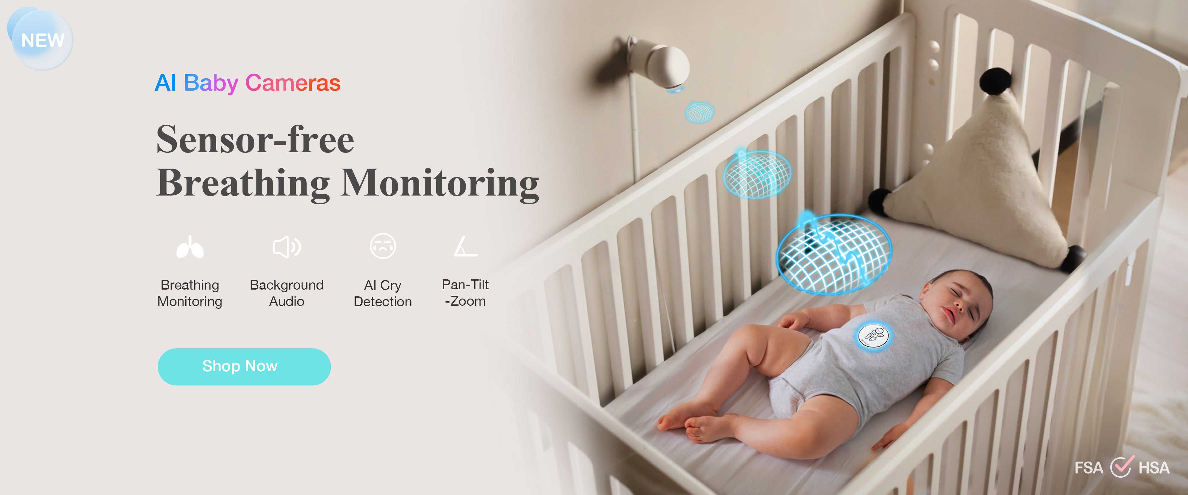 より多くを追跡し、より少ない心配 | Sense-U スマート ベビー