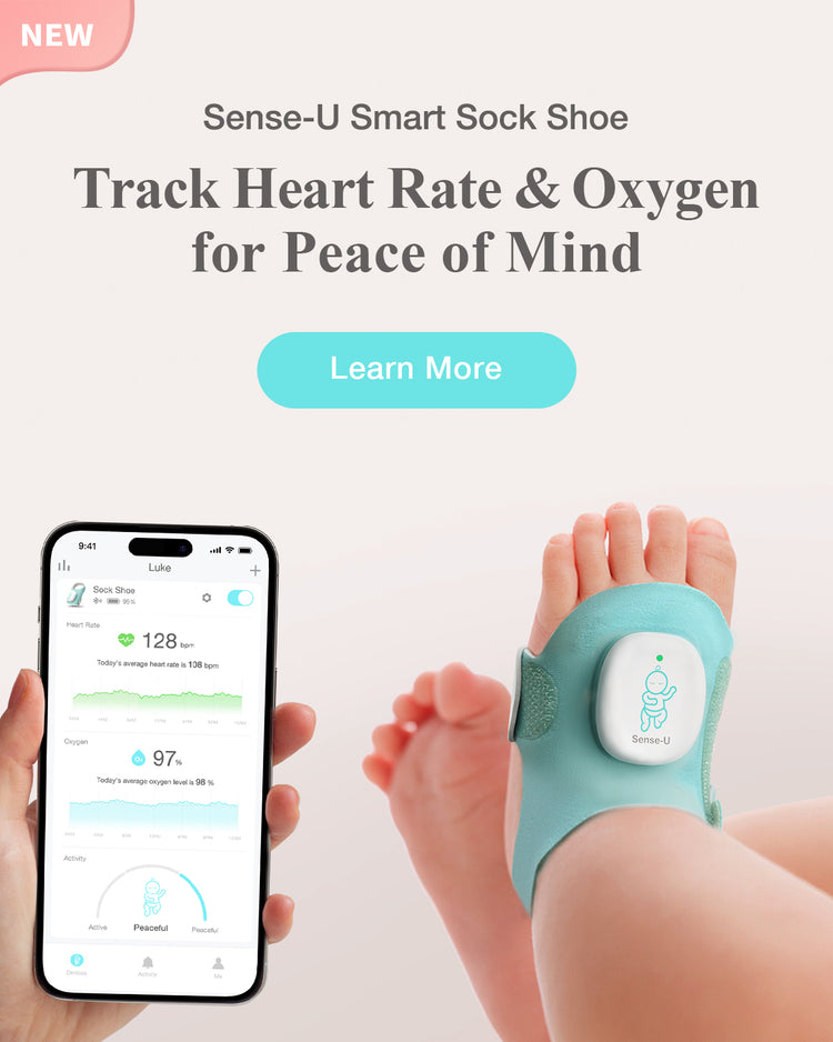 Baby+post Partum Sense-U Smart Sock Shoe Long Range Baby Monitor