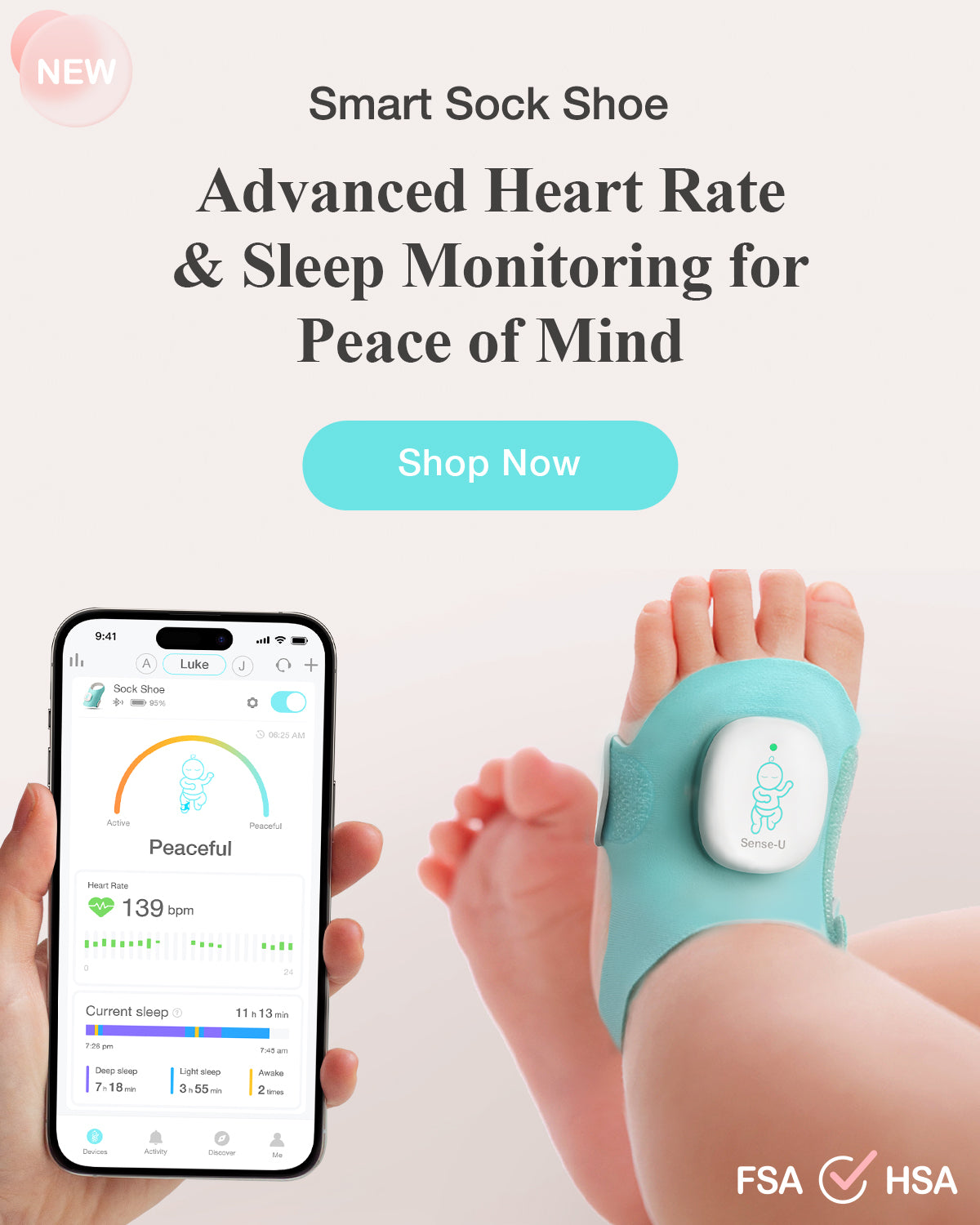 より多くを追跡し、より少ない心配 | Sense-U スマート ベビー