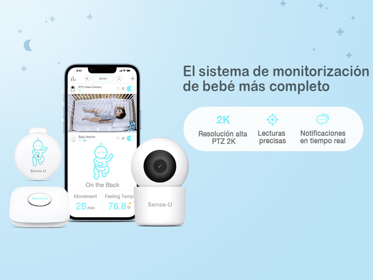 Sense-U Pro Baby Monitor - Monitoraggio Movimenti, Sonno E Temperatura Del Bambino - Foto 12