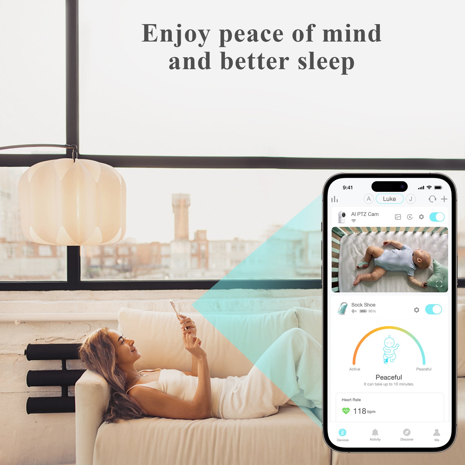 Sense-U Sock Shoe Bundle: Heart Rate,Movement, Video, Audio