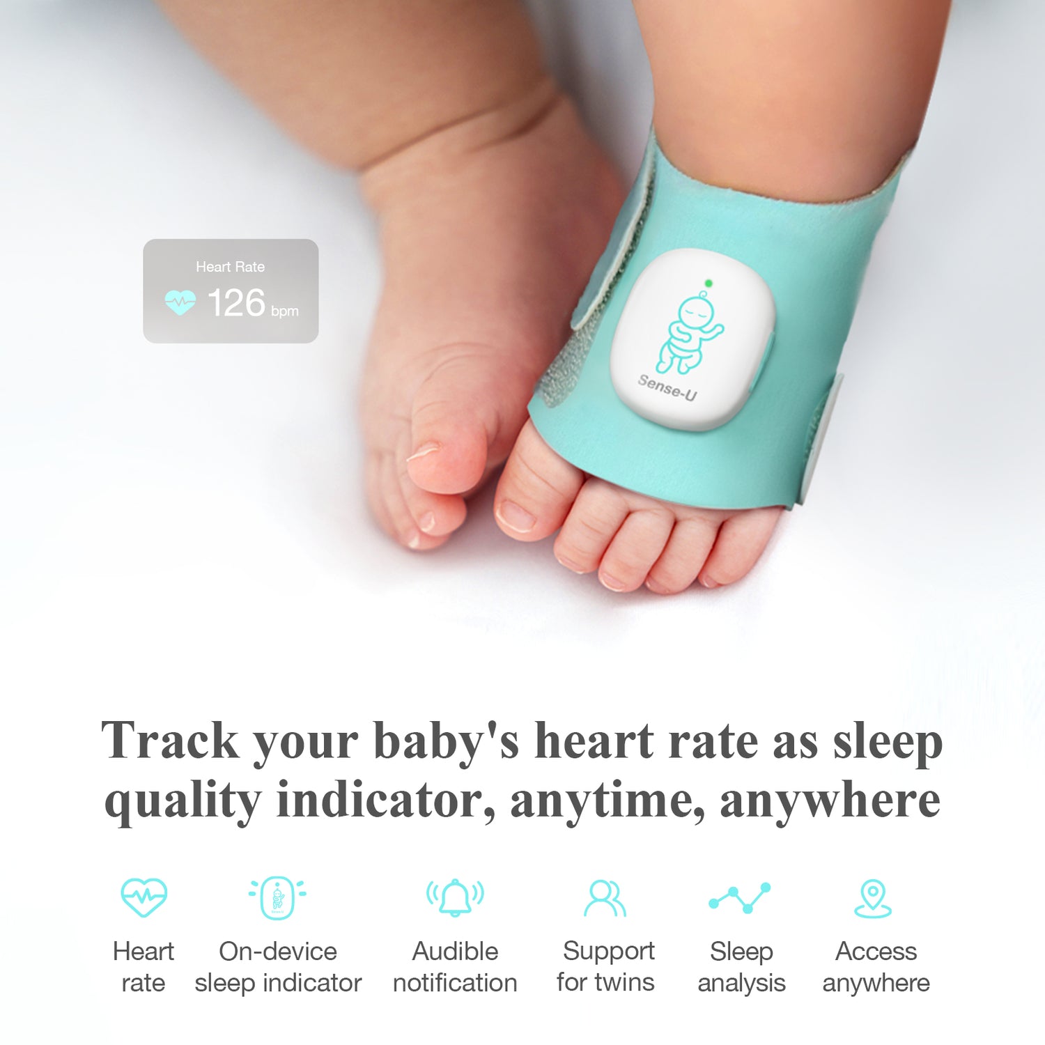 Heart Rate Owl Oxygen Monitor Heart Rate Owl Baby Sock Monitor
