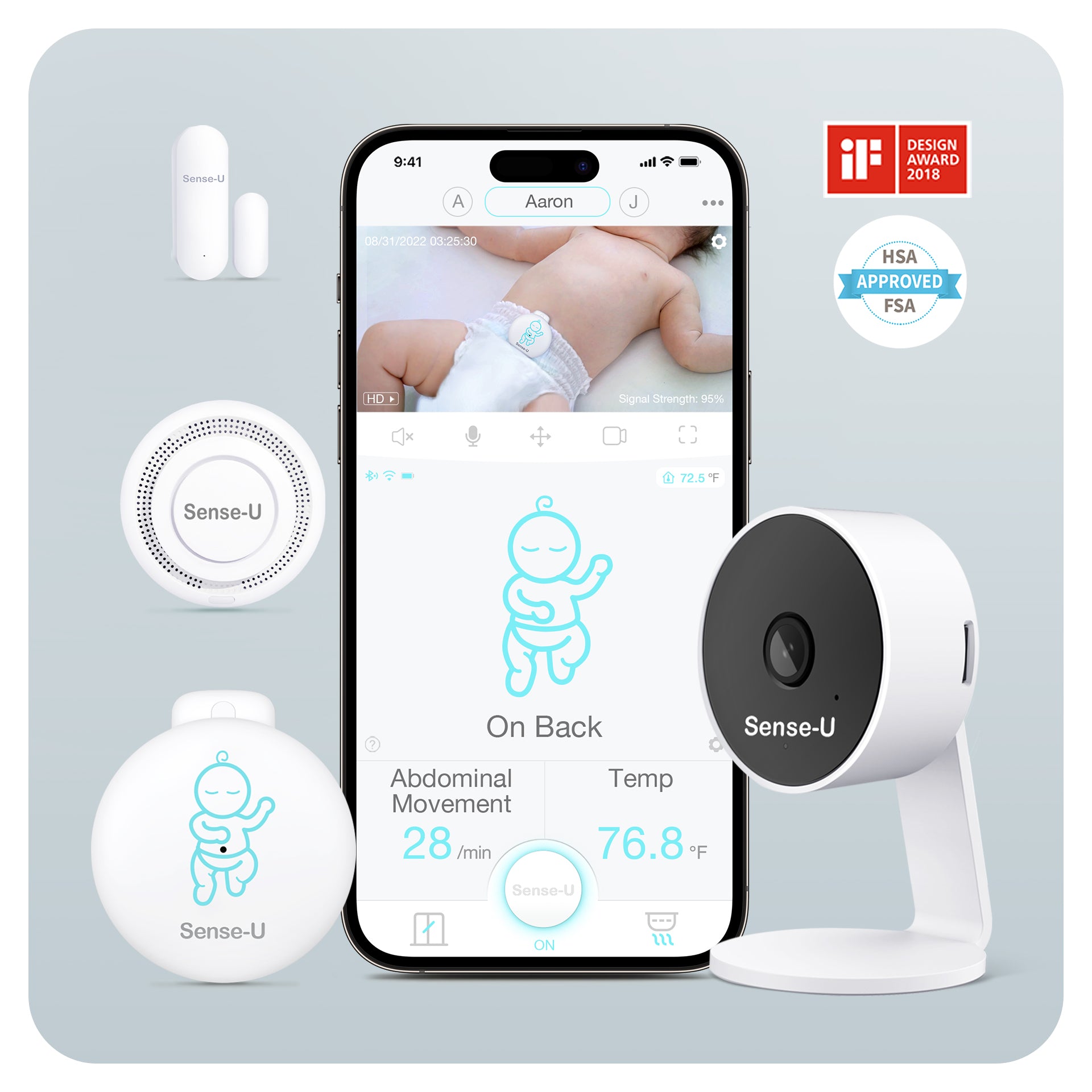 Accessorio a clip per dispositivo Smart Baby Monitor Italia Accessorio a clip per dispositivo Smart Baby Monitor Italia