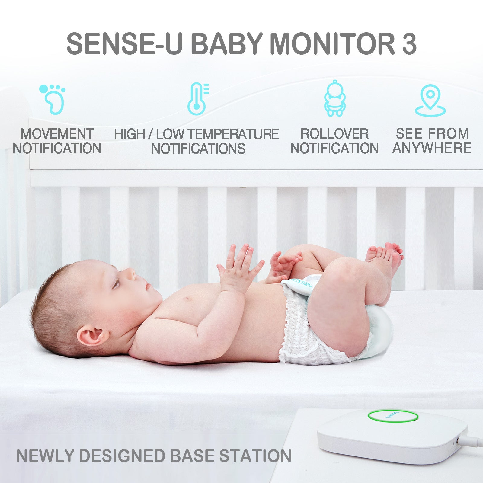 Sense-u Baby monitor 3 - 介護用ベッド・寝具