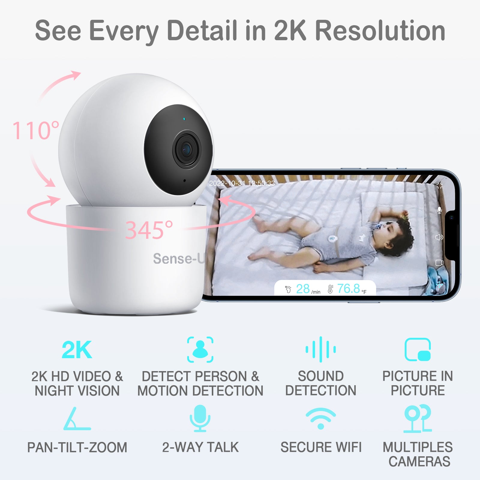 Sense-U Bundle: Know your child is okay while streaming HD video 