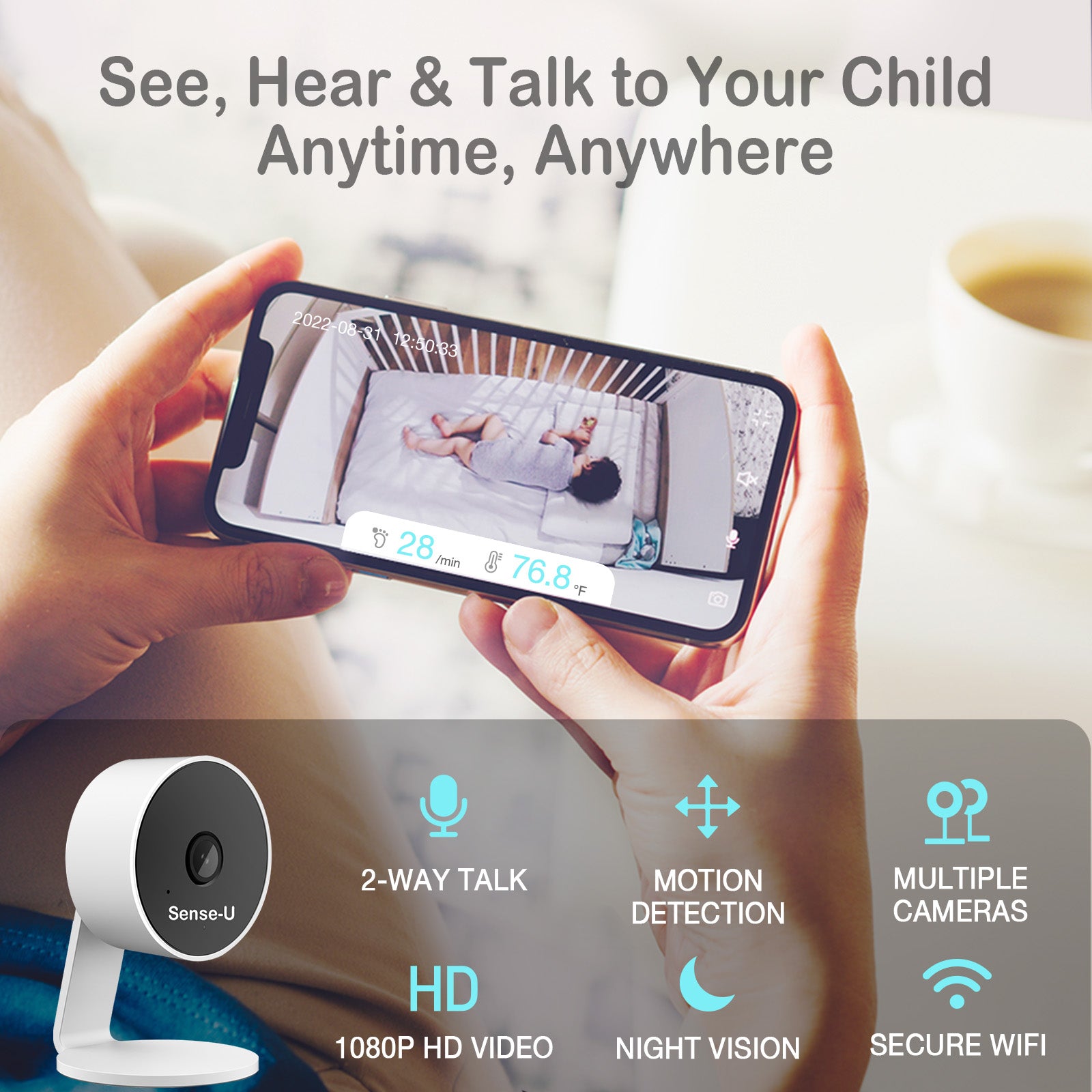 Sense-U® Complete: The most complete baby monitor system
