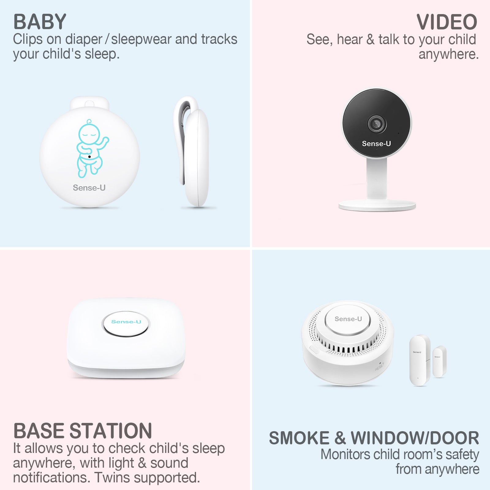 Sense-U® Complete: The most complete baby monitor system