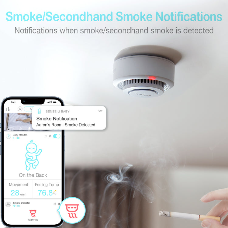 Sense-U Smoke Detector: Smoke Alerts Anytime, Anywhere